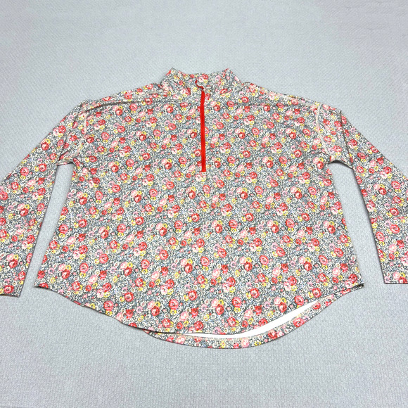 The Great Eddie Bauer 1/4 Zip Pullover Womens 2XL Floral Performance Stretch - Picture 1 of 9